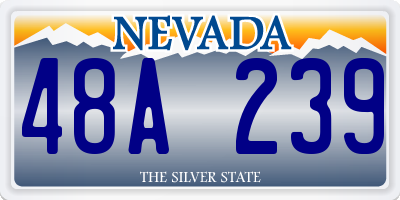 NV license plate 48A239