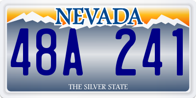 NV license plate 48A241