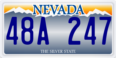 NV license plate 48A247