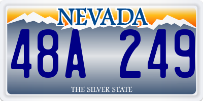 NV license plate 48A249