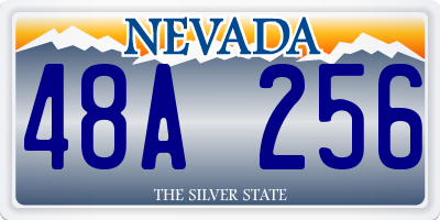 NV license plate 48A256