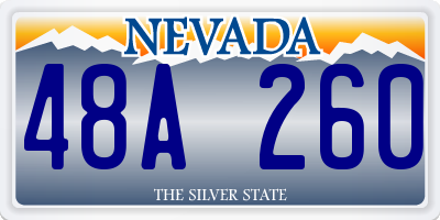NV license plate 48A260