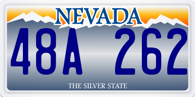 NV license plate 48A262