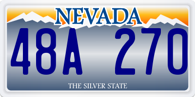 NV license plate 48A270