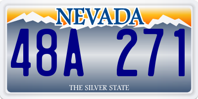 NV license plate 48A271