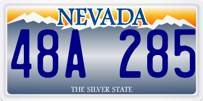 NV license plate 48A285