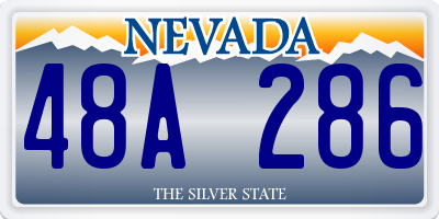 NV license plate 48A286