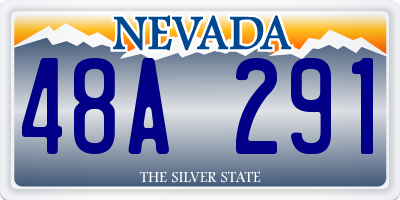 NV license plate 48A291