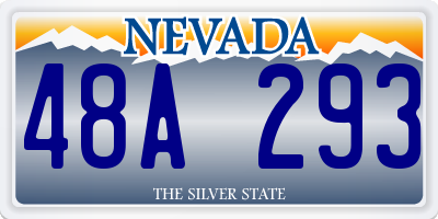 NV license plate 48A293