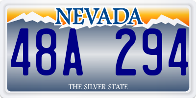 NV license plate 48A294