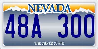 NV license plate 48A300