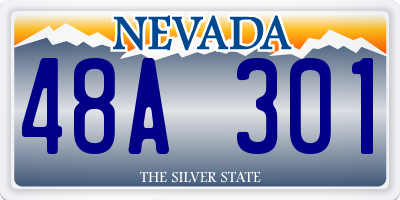 NV license plate 48A301