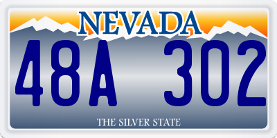 NV license plate 48A302