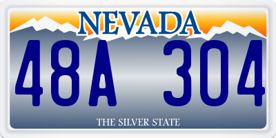 NV license plate 48A304