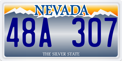 NV license plate 48A307