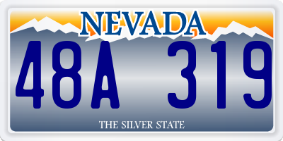 NV license plate 48A319