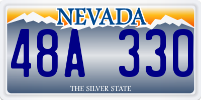 NV license plate 48A330