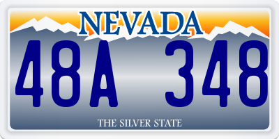 NV license plate 48A348