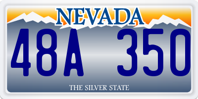 NV license plate 48A350