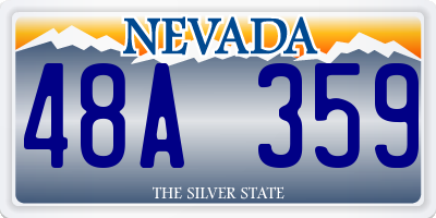 NV license plate 48A359