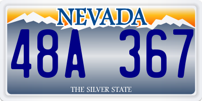 NV license plate 48A367