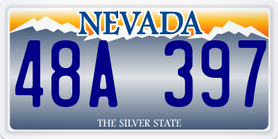 NV license plate 48A397