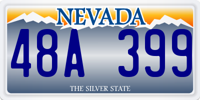 NV license plate 48A399