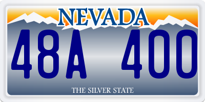 NV license plate 48A400