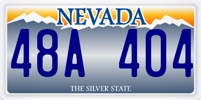 NV license plate 48A404