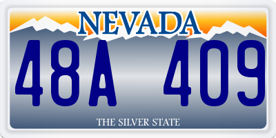 NV license plate 48A409