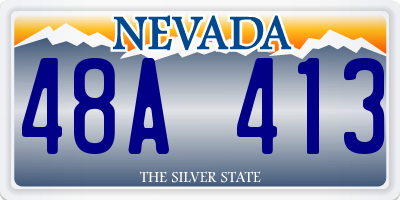 NV license plate 48A413