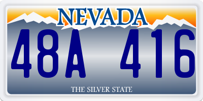 NV license plate 48A416