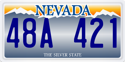NV license plate 48A421