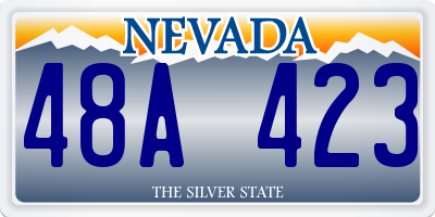 NV license plate 48A423