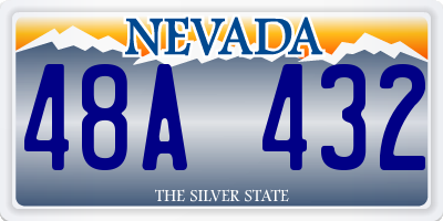 NV license plate 48A432