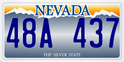 NV license plate 48A437