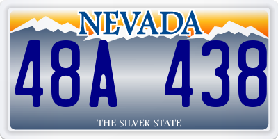 NV license plate 48A438