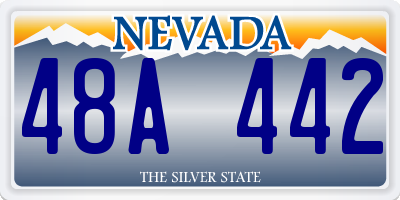 NV license plate 48A442