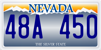 NV license plate 48A450