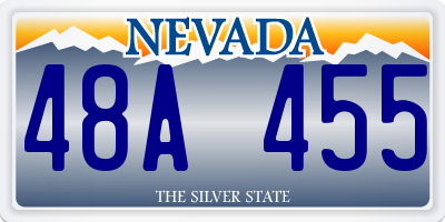 NV license plate 48A455