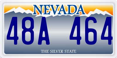 NV license plate 48A464