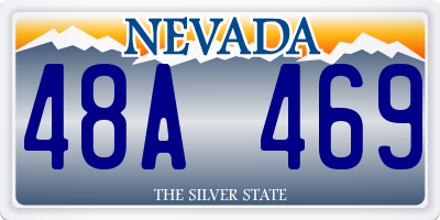 NV license plate 48A469
