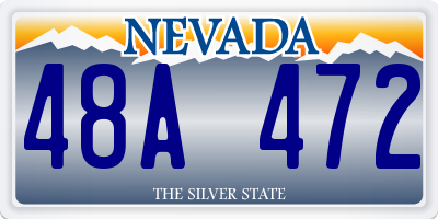 NV license plate 48A472