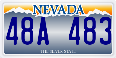 NV license plate 48A483