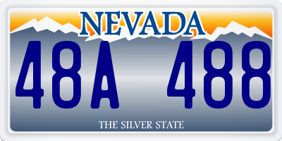 NV license plate 48A488