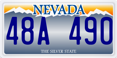 NV license plate 48A490