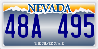 NV license plate 48A495