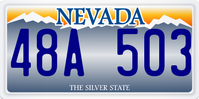 NV license plate 48A503