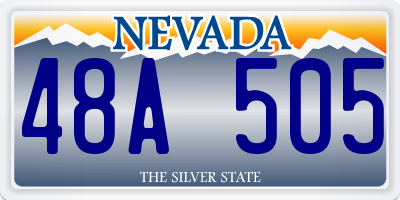 NV license plate 48A505
