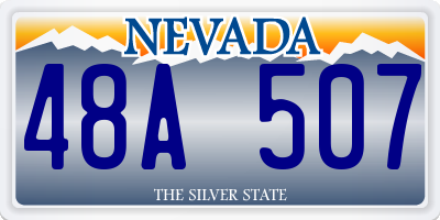 NV license plate 48A507